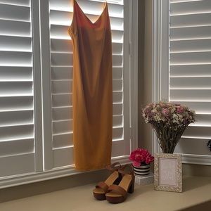 Mustard Yellow Bodycon Dress